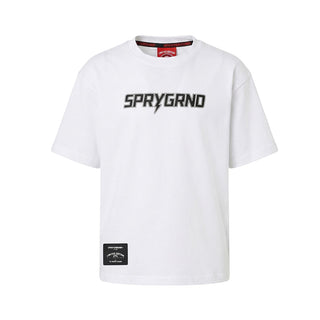SPRAYGROUND T-shirt Bianca Con Logo SPY1512WHT Per Bambini