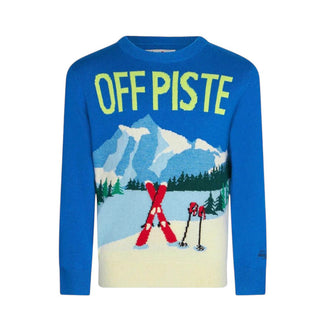 Mc2 Saint Barth Maglia in misto lana con stampa jacquard Cartolina DOU0006-00124C