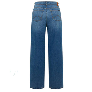 Mustang Jeans Luise Wide In Denim Blu Medio Per Donna 1017610/5000-582