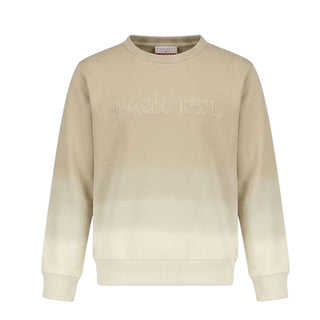 Cesare Paciotti Felpa Girocollo Beige In Cotone Per Bambino MFP6101BJ-V5
