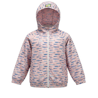 TforK Giubbino antivento rosa con cappuccio KWAY82