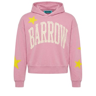 Barrow Felpa Rosa Con Cappuccio E Stampa F6BWWOHS104-1052 Per Donna