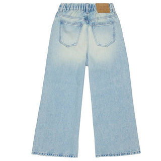 MM6 Maison Margiela Jeans Svasati In Denim Chiaro Con Coulisse M60209-MM06Y-M601