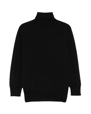 Paolo Pecora Lupetto nero in lana PP3741