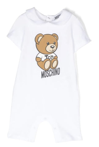 Moschino Romper WITH CENTRAL TEDDY BEAR MUY058 WITH CLIPS