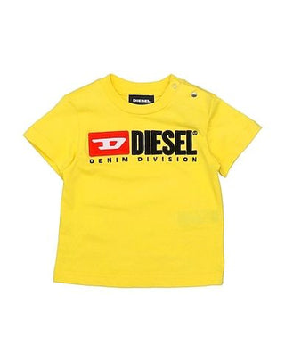 Diesel T-Shirt mit Rundhalsausschnitt und Logo vorne 00K1YW-00YI9
