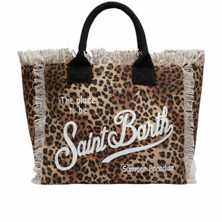 Mc2 Saint Barth Borsa Vanity In Canvas Con Fantasia Leopardata VANI001/00427L