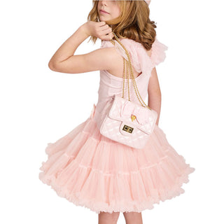 Angel's Face Borse A Tracolla SKYLA QUILTED PEARL PINK Con Ciondolo