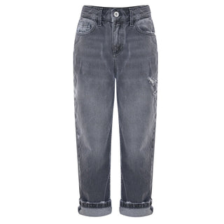 Kocca Jeans Jako in denim grigio con dettagli destroyed A25JPD7953ABUN3520