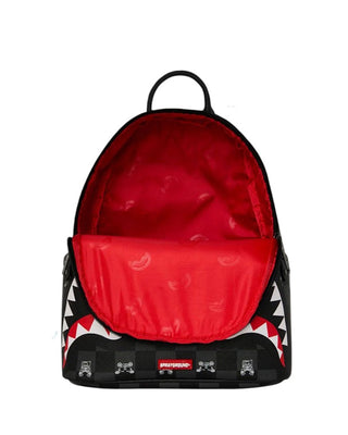 SPRAYGROUND Zaino GRAY PEEKING CHARACTER CHECK SAVAGE 910B8908NSZ