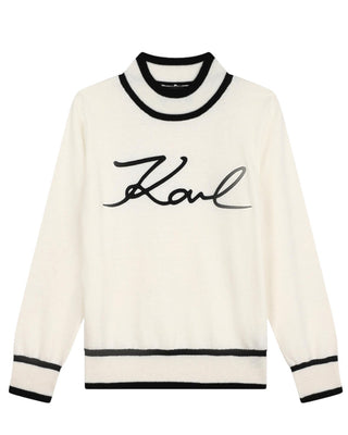 Karl Lagerfeld Maglia con logo sul davanti Z30218