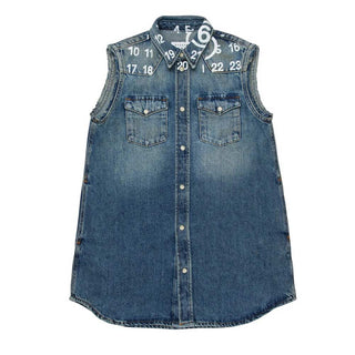 MM6 Maison Margiela Abito In Denim Per Bambina M60945-MM06X-M601