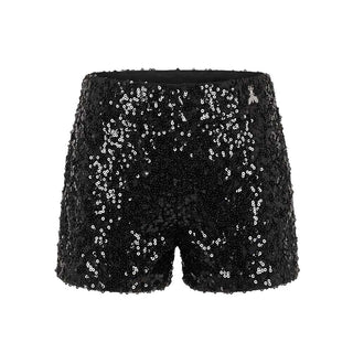 Patrizia Pepe Shorts Neri Con Paillettes 7P0088/C0242-K103 Per Bambina