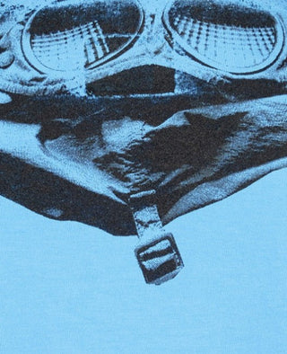 CP Company Crewneck T-shirt with printed logo 09CKTS027C