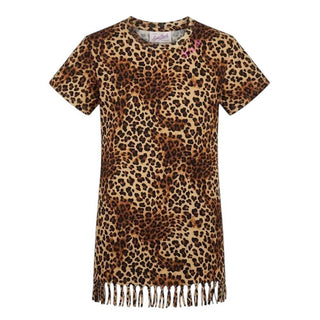 Mc2 Saint Barth Abito Copricostume Abbey Con Stampa Leopardata ABI0001/03861L Per Bambina
