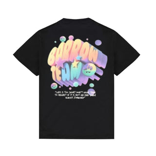 Barrow T-shirt Nera Con Smile E Logo S6BKJUTH061-110