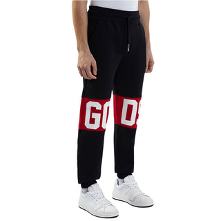 GCDS Pantaloni Joggers Neri Con Logo Z0MLQI209F004/999R Unisex