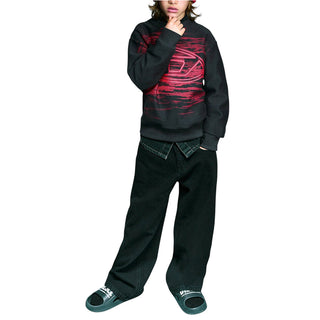 Diesel Felpa Nera Con Stampa J02984-KYA2P-K910A Per Bambino