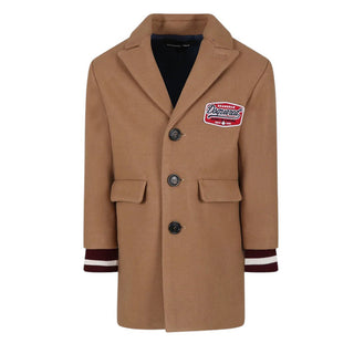 Dsquared2 Cappotto monopetto con logo da bambino DQ2592-D0AA2