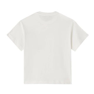 Fendi T-shirt bianca in jersey con taschino FF JUI150-7AJ