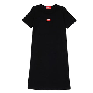 Diesel Abito Lungo A Costine Con Patch Oval D J02636-KYAZY-K900