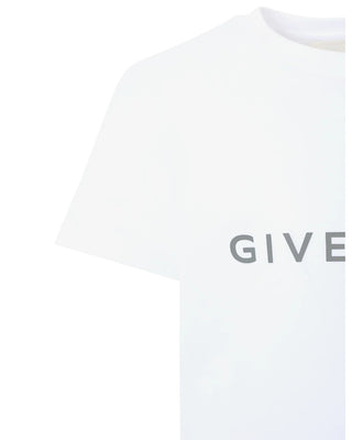Givenchy T-shirt in jersey con logo frontale H30952