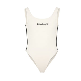 Palm Angels Body Bianco Con Logo Per Bambina PGBD00CS26FLE001/002