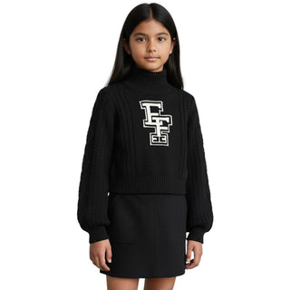 Elisabetta Franchi Turtleneck Sweater EFMA141.C With Logo