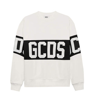 Gcds Felpa girocollo in cotone con logo B2JU1527BA2