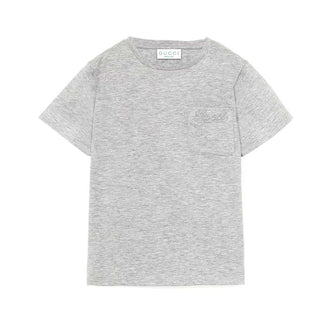 Gucci T-shirt Grigia Con Logo Per Bambini 749317-XJGVJ-1183