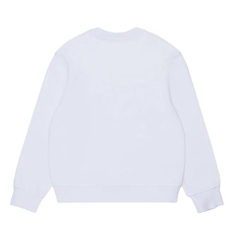 Dsquared2 Felpa Girocollo Bianca Con Logo DQ3444-D0AJ2-DQ100 Per Bambina