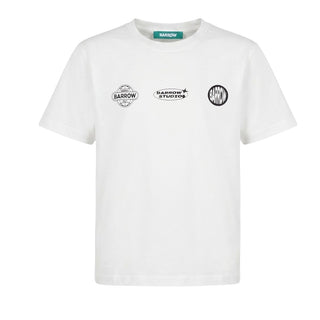 Barrow T-shirt Bianca In Jersey Con Stampa F6BWUATH051-002