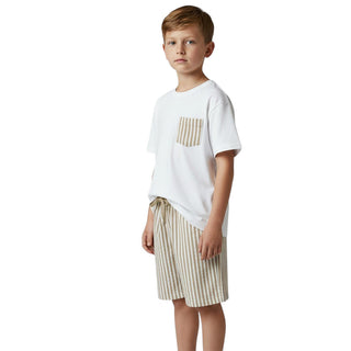 BLOOM T-shirt Bianca In Jersey Per Bambino 133508B