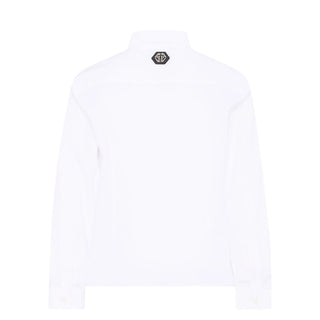 Philipp Plein Camicia In Popeline S6PHJBSI248 Con Logo