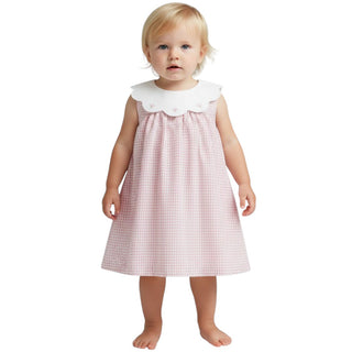 Lalalù Vestina Rosa Con Fantasia Vichy Per Neonata VTL0020R