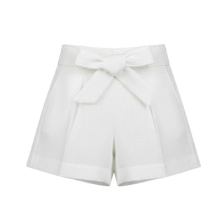 J.o Milano Shorts Bianchi In Lino Per Bambina 674O2J