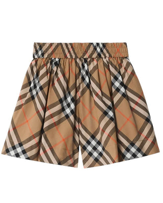 Burberry Shorts in popeline Check 8108021