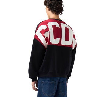 GCDS Felpa Girocollo Nera Con Logo Z0MLQE215F245/999R Unisex