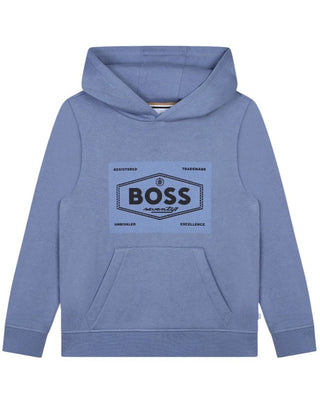Hugo Boss Felpa con cappuccio e logo frontale J51194