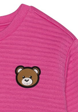 Moschino Sweatshirt mit Rundhalsausschnitt und Teddy HUF07J