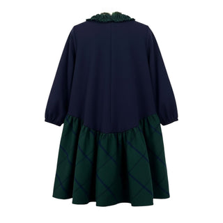 The Owl Tartan Skirt Dress A22VL487M0041