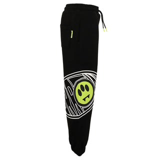 Barrow Pantaloni Jogger Neri Con Smile F6BKJUFP034-110 Per Bambini