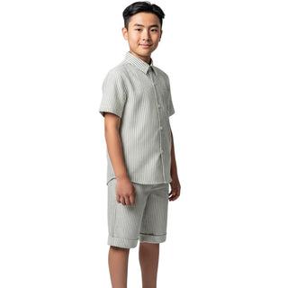 Lalalù Camicia A Righe In Cotone Per Bambino CML40RB