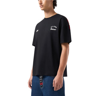 GCDS T-shirt Nera A Maniche Corte Con Logo Z0MLQC214J080/999R Unisex