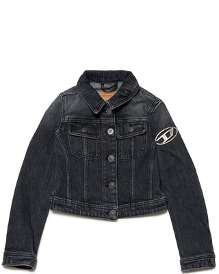 Diesel Giubbino cropped in denim nero J01847-KXBI1