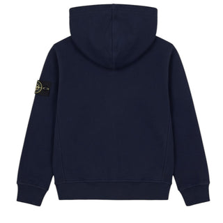 Stone Island Felpa Con Zip E Cappuccio Per Bambino K2S166100003
