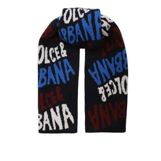 Dolce & Gabbana Sciarpa Con Logo Jacquard LBKAE3-JCVV3 In Lana