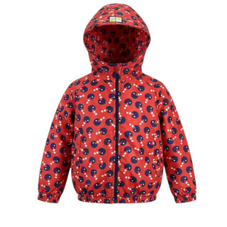 TforK Giubbino antivento rosso con cappuccio KWAY48