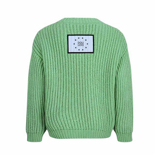 Doudou Maglia girocollo in cotone con patch logo DW9P10-X0206