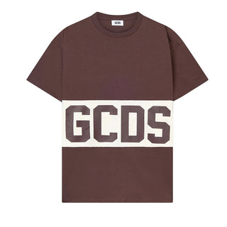 GCDS T-shirt Marrone Con Logo Z0MLQC140J101/387U Unisex